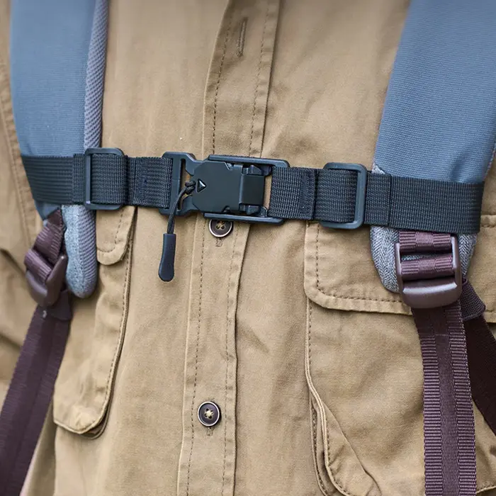 Sangle de poitrine pour sac à dos avec boucle magnétique, sangle d'épaule, ceinture fixe réglable, a
