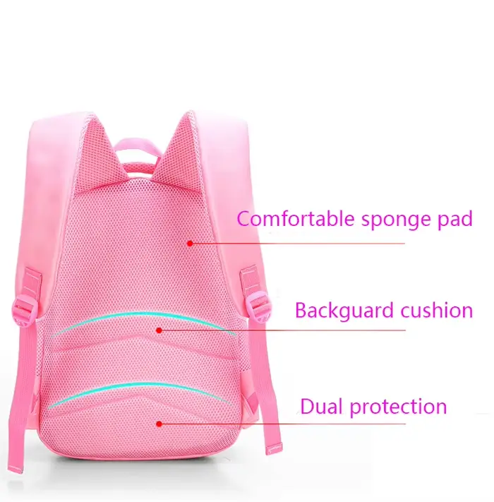 Sac à dos pour enfants rose chat mignon maternelle enfant sac d'école sac à dos fille étudiant adole