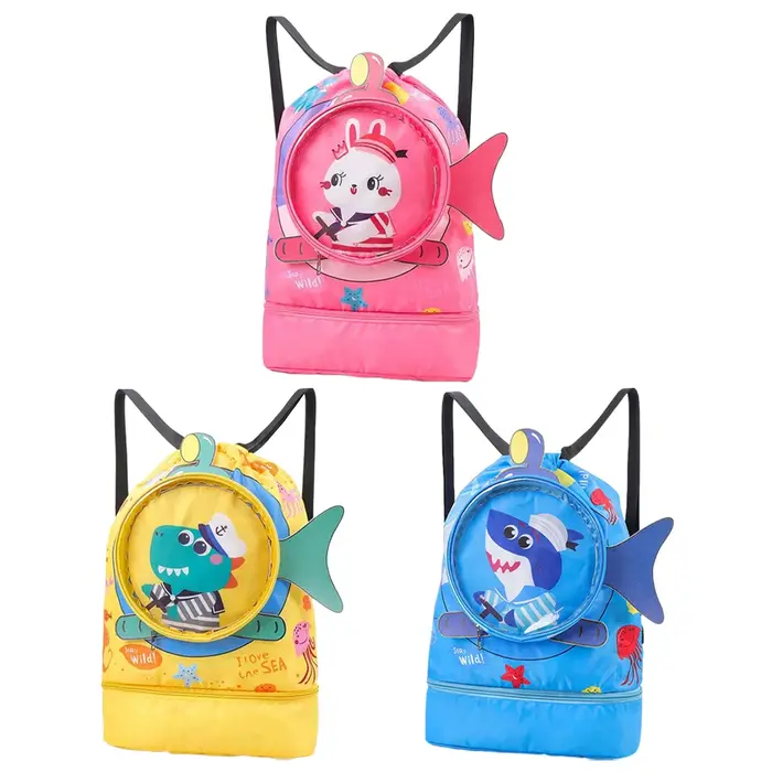 Sac à dos de natation sec et humide pour enfants