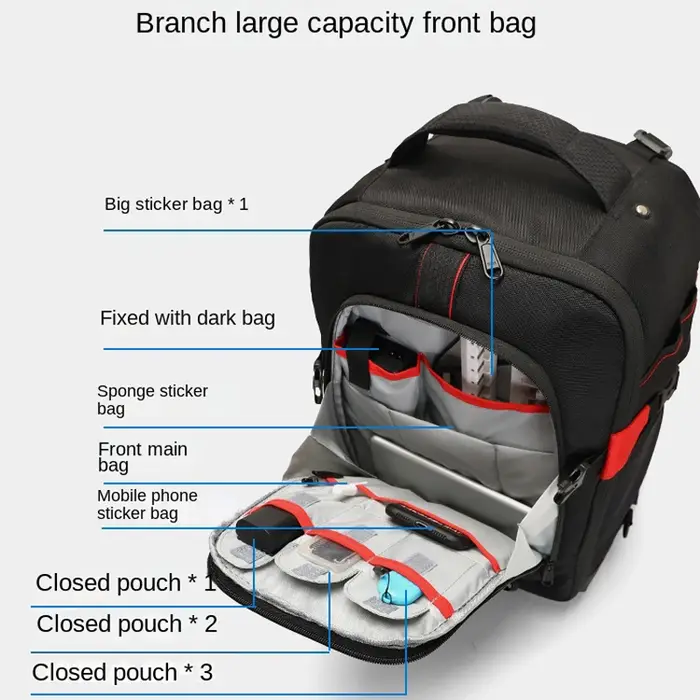 Sac à dos professionnel pour appareil photo SR