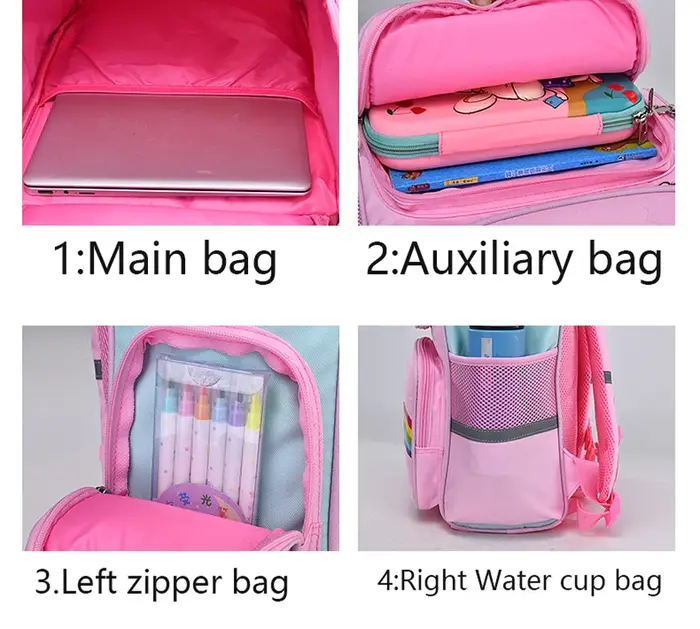 Sac à dos enfant pour fille licorne enfants Bookbag yeux arc-en-ciel sac d'école adolescente sac à dos pour voyager Mochilas imperméable