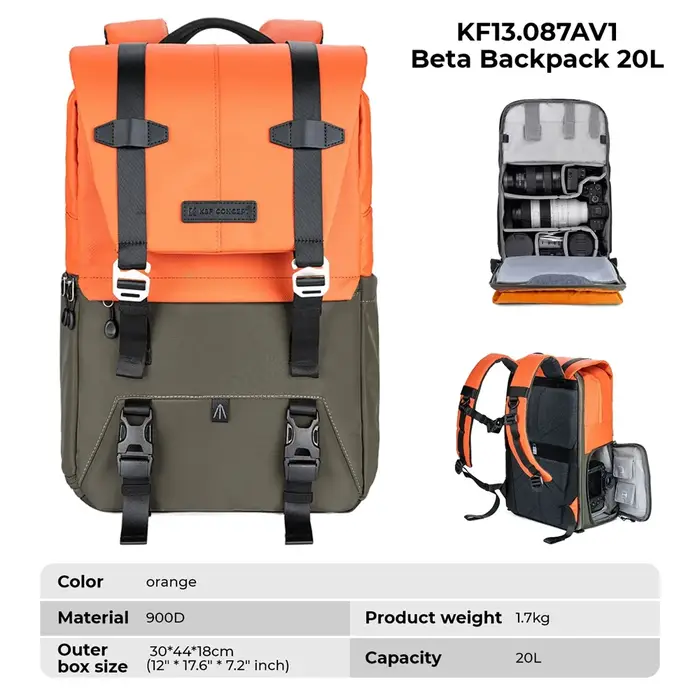 Sac à dos pour appareil photo K&F CONCEPT