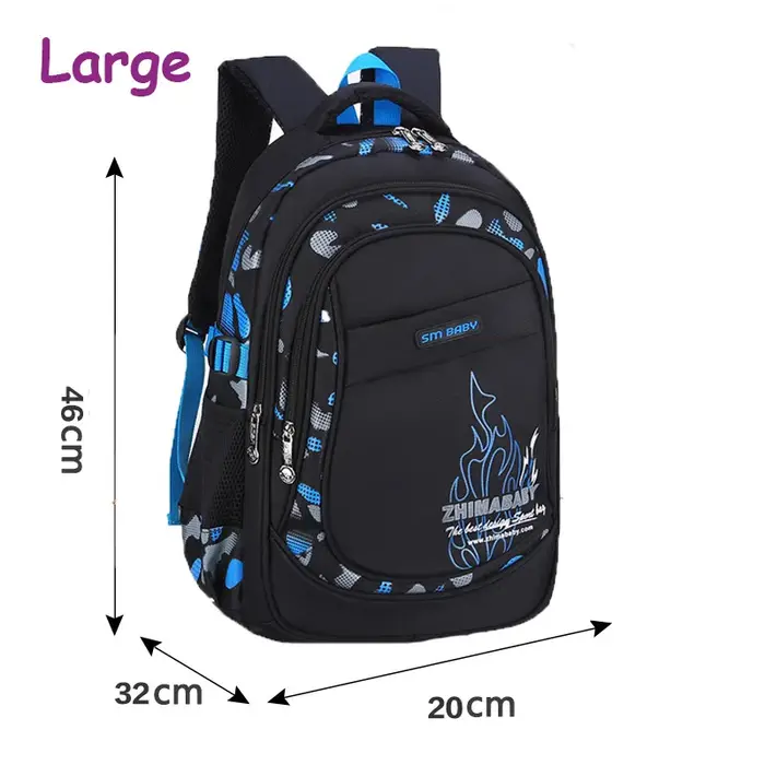 Sac d'école enfants sacs à dos décontractés en Nylon grande taille