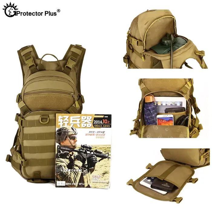 PROTECTOR PLUS sac à dos tactique 25L sac à dos d'équitation étanche de haute qualité randonnée chasse Style sac petit sac à dos