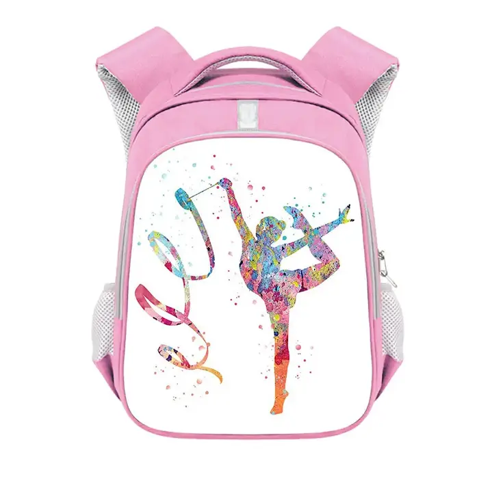 Sac à dos imprimé de gymnastique rythmique pour filles