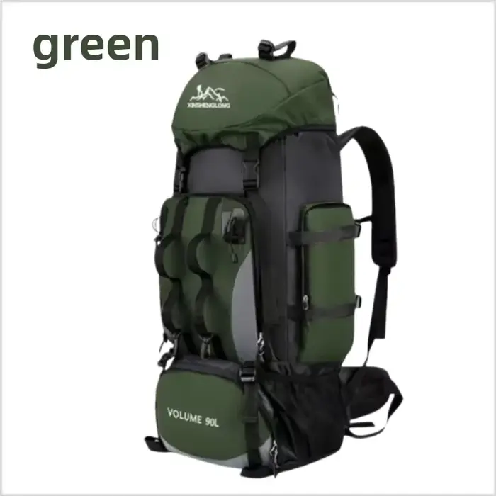 Sac à dos de randonnée imperméable 90L, sac à dos de camping, grande capacité, sac de sport de plein