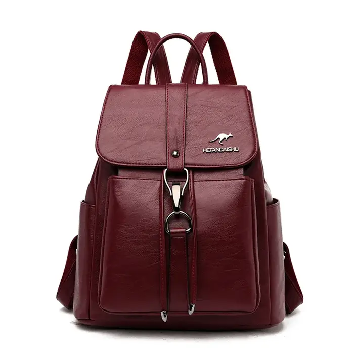 Sac à dos de luxe pour femmes, en cuir souple, pour adolescentes, sacs à bandoulière d'école pour fe