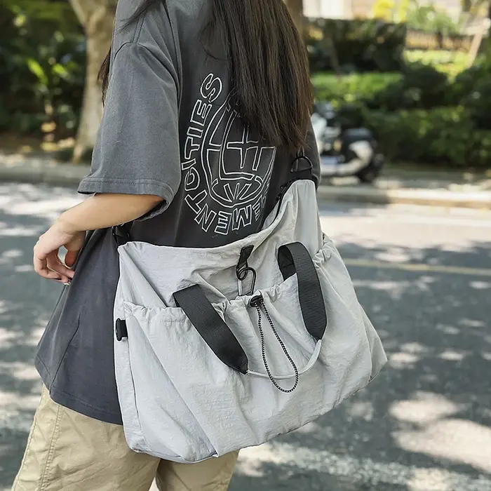 Sac fourre-tout à cordon de serrage de grande capacité pour hommes et femmes