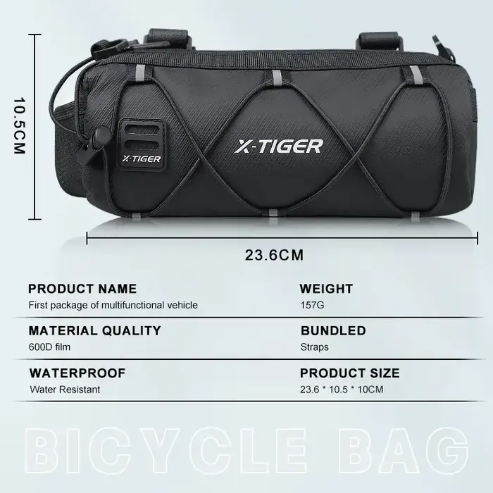 X-TIGER sac de vélo Portable guidon multi-usages grande capacité sac à dos vtt route cyclisme cadre Tube sac sacs à bandoulière