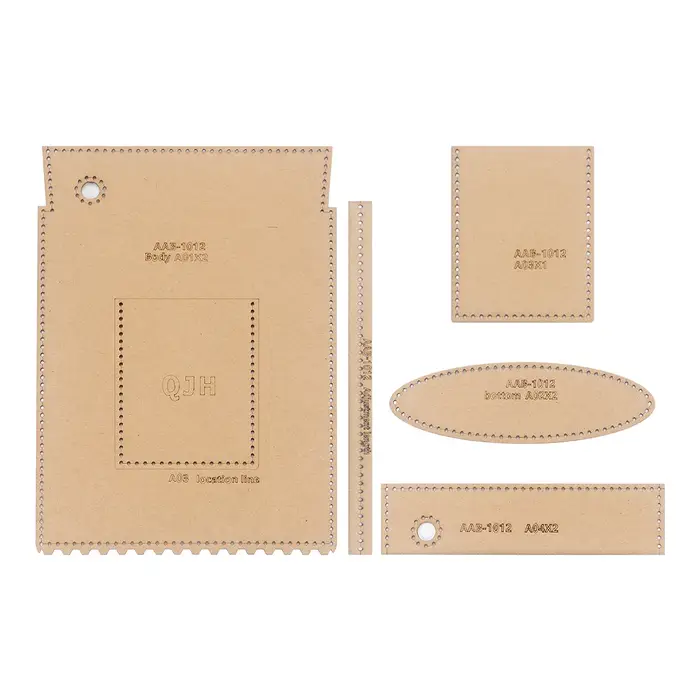 1 ensemble de gabarits de dessin en papier kraft DIY pour la confection de petits sacs bandoulière pour femmes et de porte-téléphone