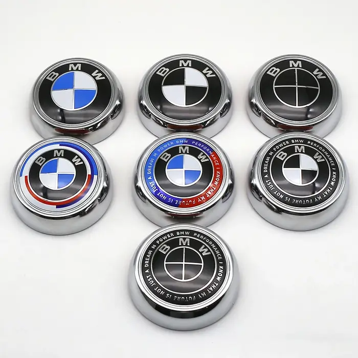 Logo ABS automobile, logo bleu et blanc