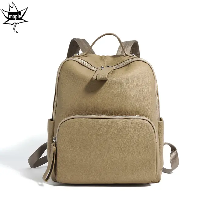 Grand Sac d'École en Cuir de Vache group pour Femme