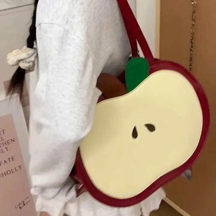 Nouveau Sac à Dos Scolaire Motif Pomme 2026