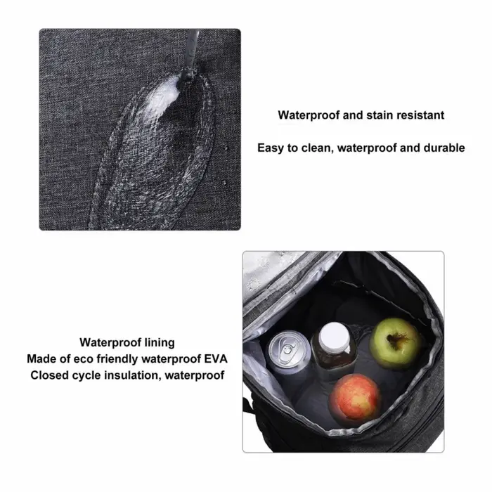 Sac à dos isotherme durable de 18 L