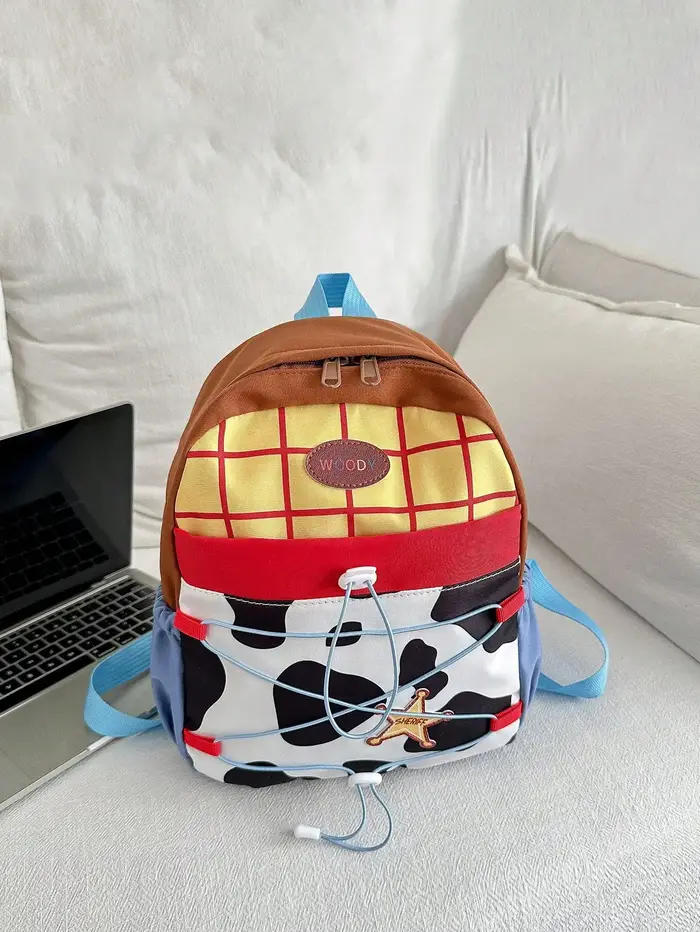Sac à dos pour femme tendance et décontracté, sac à dos mignon à imprimé vache, sac à dos en tissu d