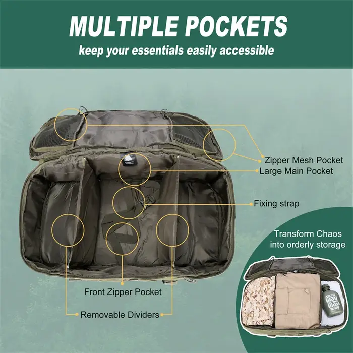 30L 45L 80L grand sac de sport sac à dos tactique sacs de Camping en plein air Molle hommes