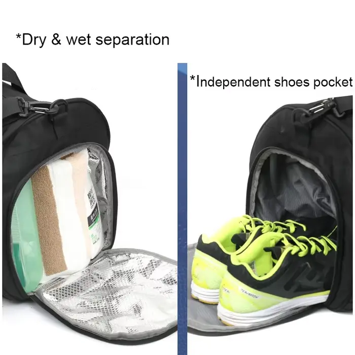 Sac de voyage avec compartiment à chaussures indépendant