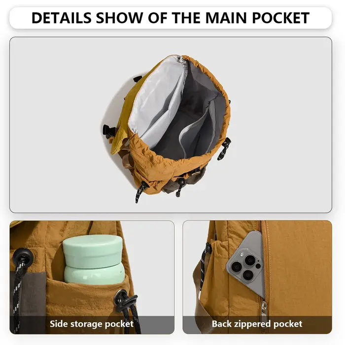Le sac à dos est léger