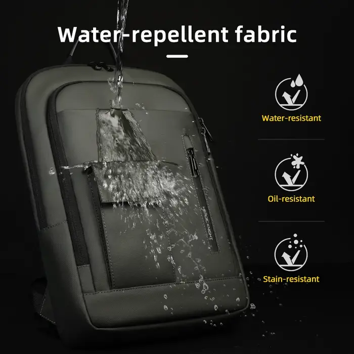 Heroic Knight – sac à dos d'affaires fin pour hommes, étanche, pour ordinateur portable 15.6 pouces,