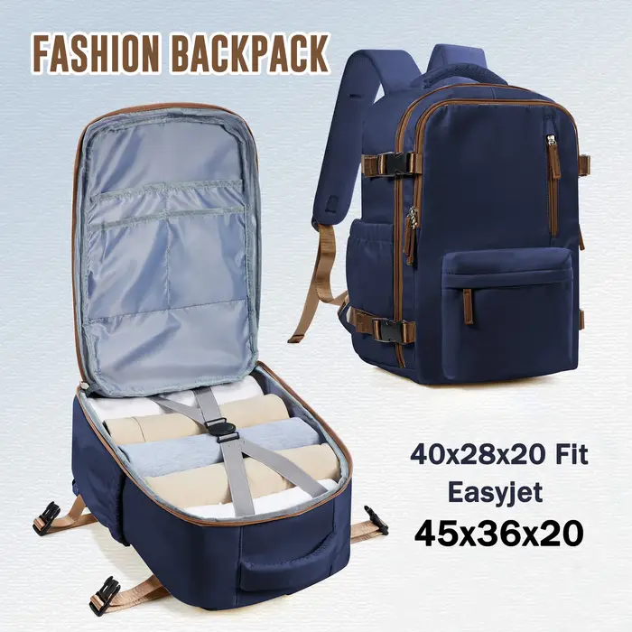 Sac à dos pour hommes sac à dos de voyage sac de cabine taille Ryanair 40x20x25 sac à dos grand cahier d'affaires étanche femme sac à dos cadeau