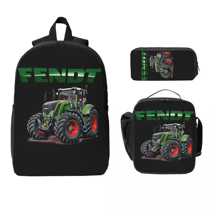 Fendt tracteurs allemands sac à dos étudiant garçons filles BookBag sac d'école ordinateur sacs à ba