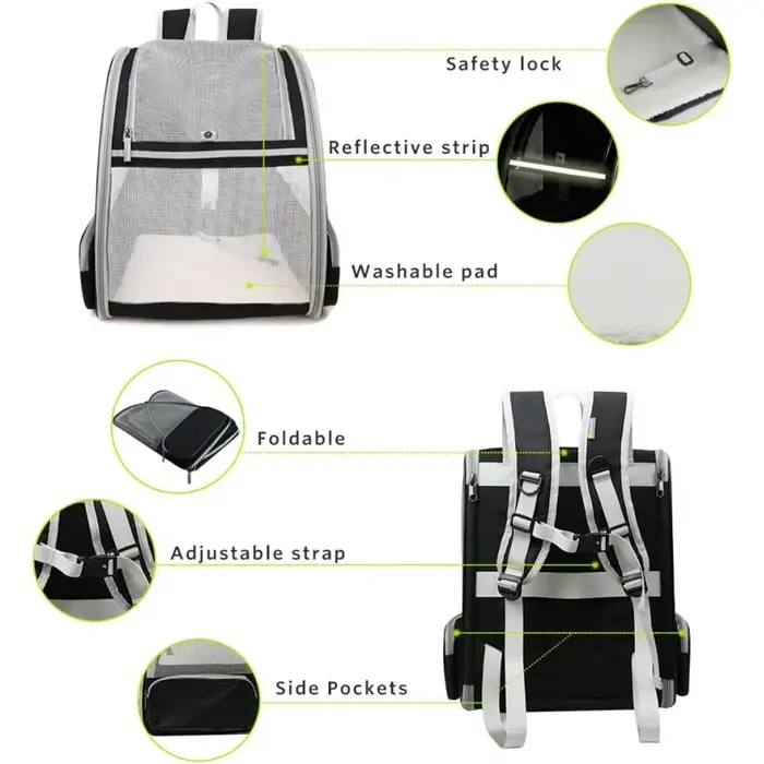 Sac à dos universel à bulles pour chiens et chats, transporteur de voyage portable avec design innovant, plusieurs couleurs disponibles