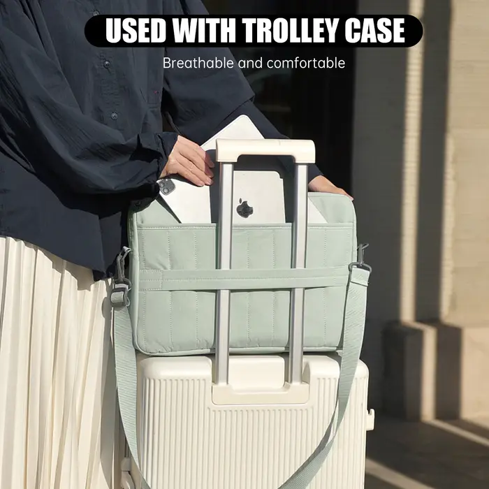 Sac pour ordinateur portable 16 pouces, sac à bandoulière haut de gamme pour tablette 14 pouces, sac à main pour femme, sac à bandoulière simple pour ordinateur portable 15 pouces, sac de protection p