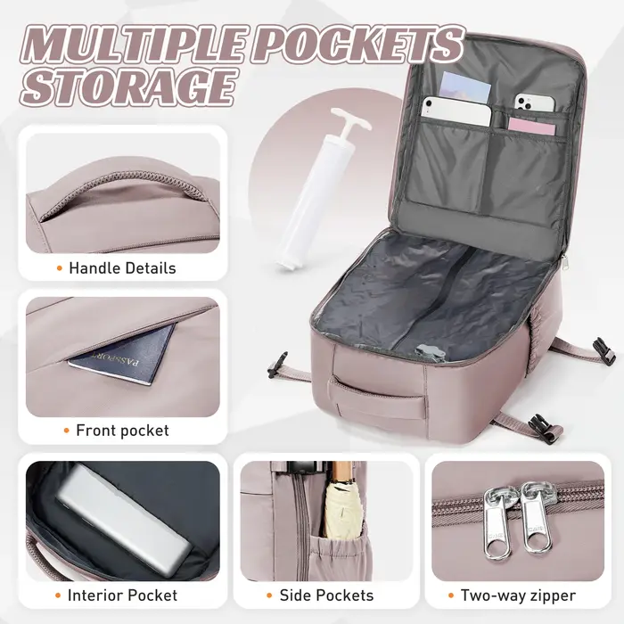 Sac à dos sous vide, sac pour femme, sac à main Ryanair 40x30x20, sac à dos décontracté à la mode, s