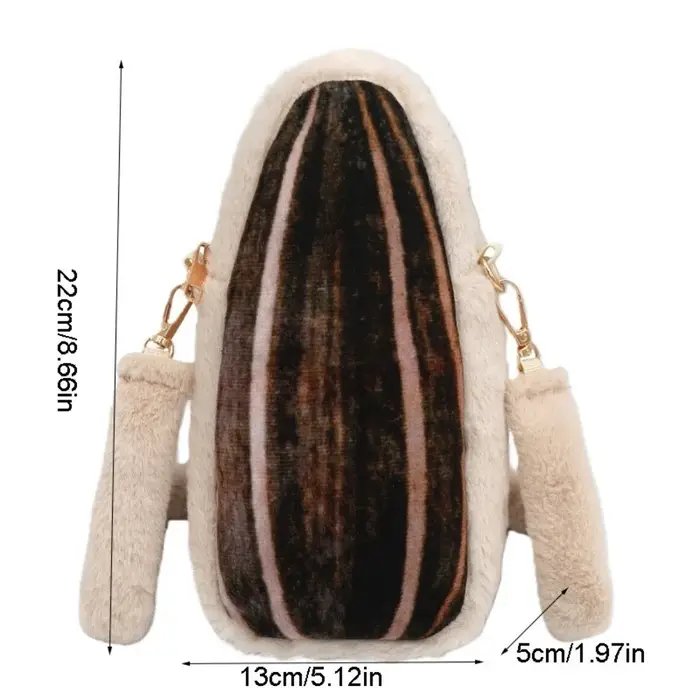 Sac à bandoulière en forme de sac de nourriture géant