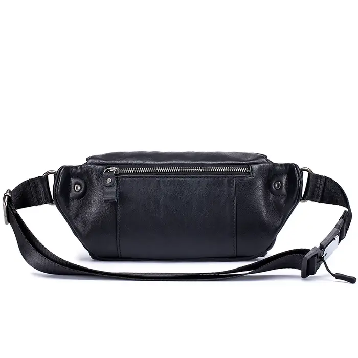Sacs banane en cuir véritable pour hommes