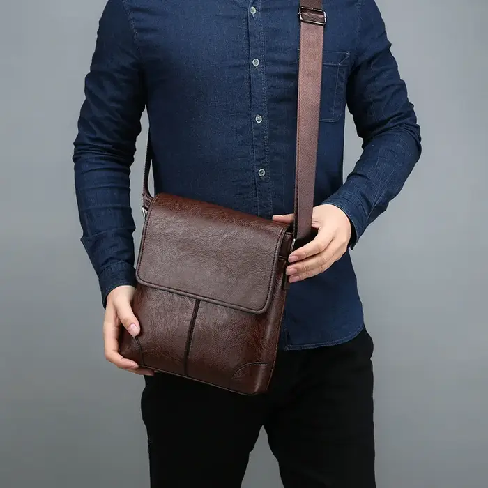 Hommes sacs à bandoulière pour IPAD cuir affaires sac à main