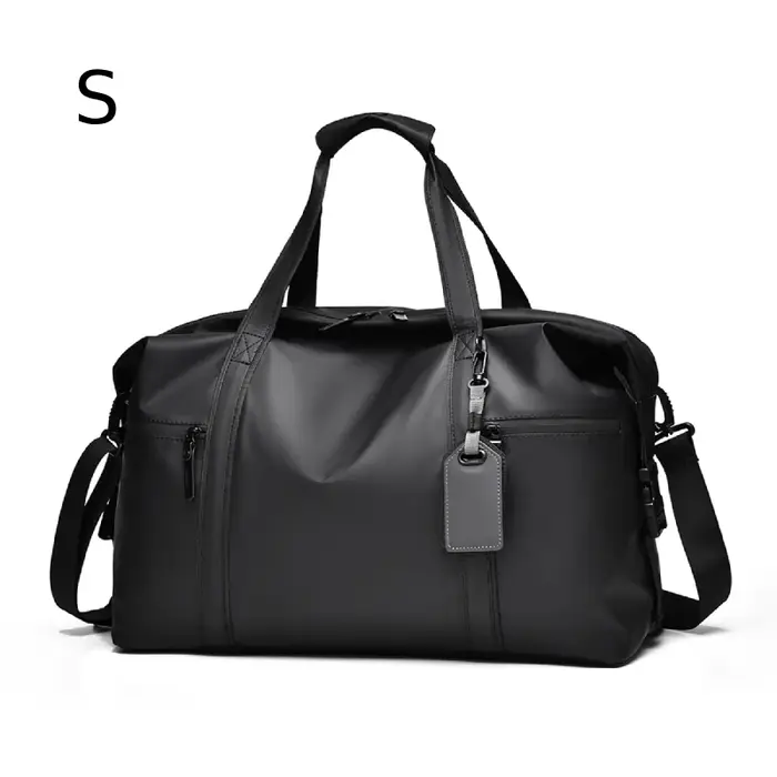 Men's Gym Bag - Black Adjustable Shoulder Strap Duffel Bag for Gym, Travel and Sports Lovers, Fitnes