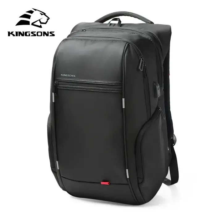 Kingsons-Sac à dos étanche pour homme et femme, avec chargeur USB, pour l'école, antivol, pour ordin