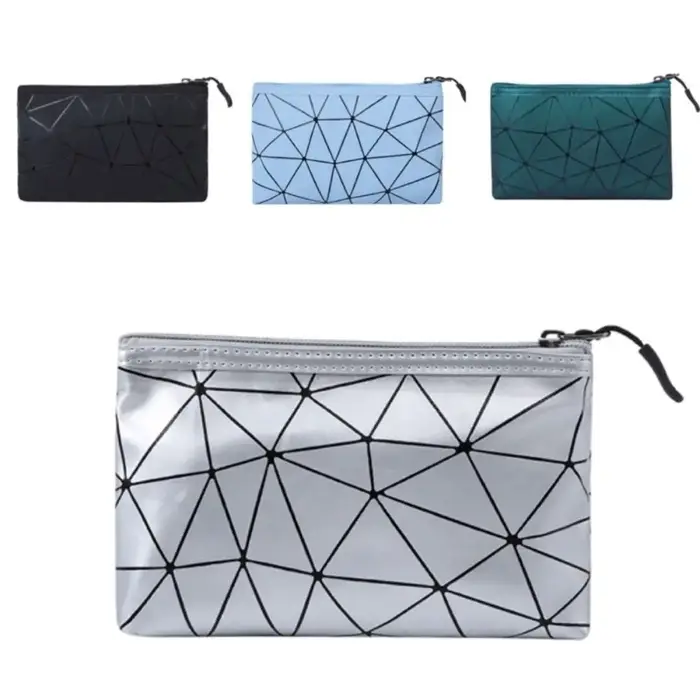 Sac cosmétique étanche en cuir PU