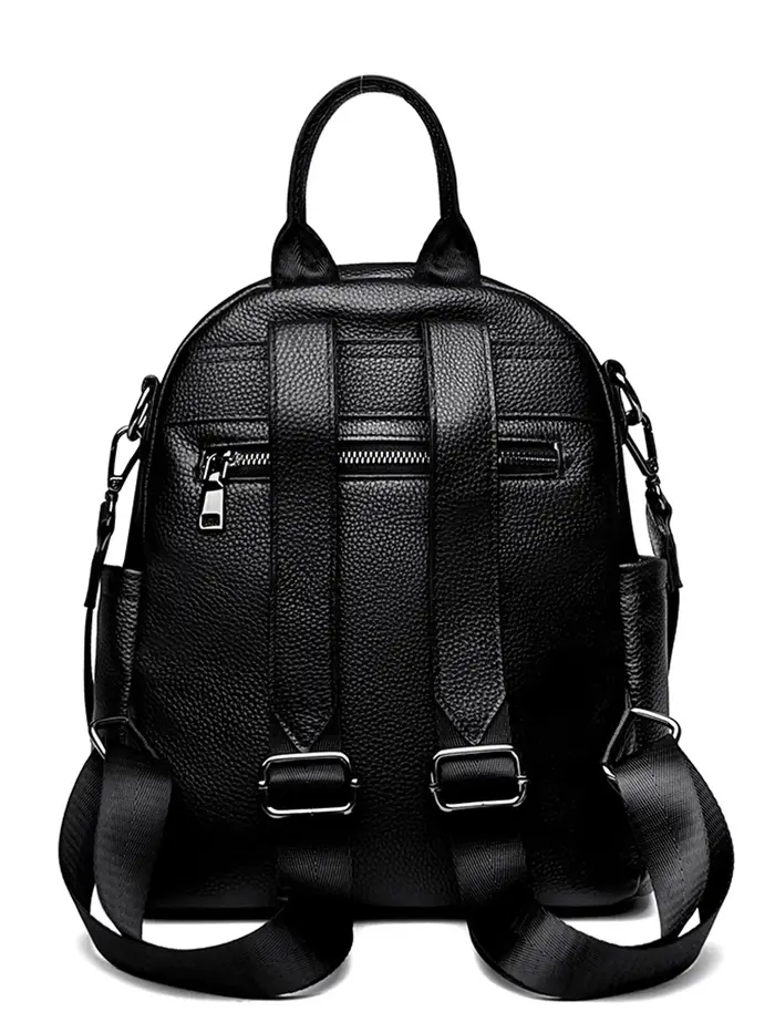 Sac à dos en cuir véritable pour femmes