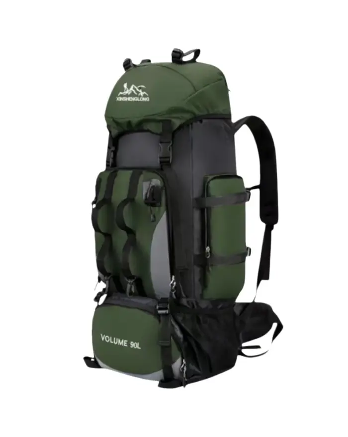 Sac à dos de randonnée 90L pour hommes et femmes, imperméable, grand sac à dos d'expédition pour la