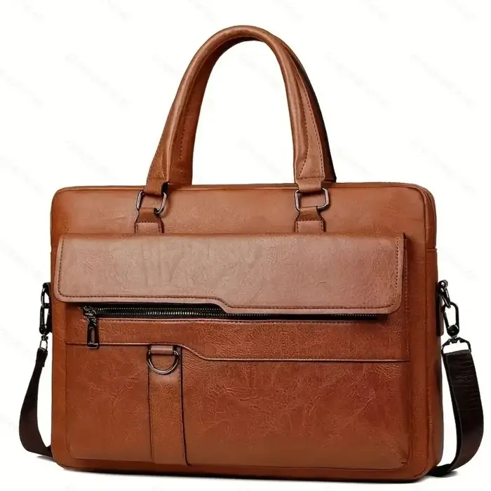 Sac à bandoulière pour hommes, sac à main, style horizontal d'affaires, sac d'ordinateur, mallette d