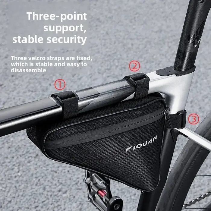 Sac de vélo sac triangulaire de faisceau avant sac d'équitation