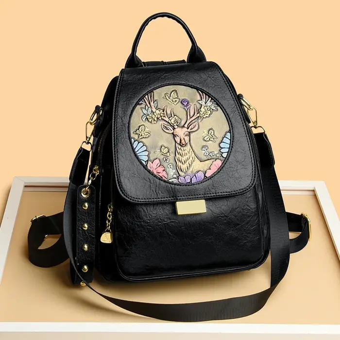Femmes de luxe en cuir véritable sac à dos décontracté dames sac à bandoulière mode grande capacité voyage femme qualité peau de vache sac à dos