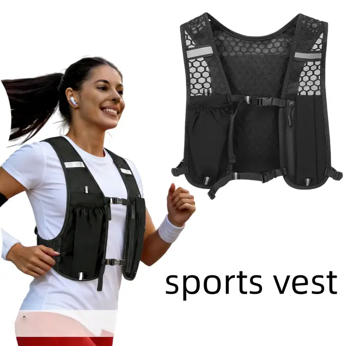 Gilet d'hydratation pour la course à pied pour femmes et hommes, résistant à l'eau, respirant, sac à dos pour les courses, la randonnée, le cyclisme, les sentiers, les marathons