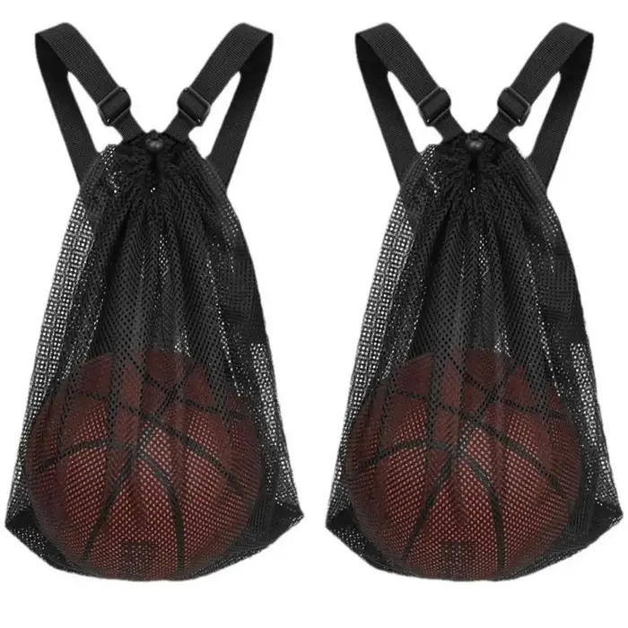 Sac à balle unique sac en maille de basket-ball sacs de rangement sac à dos de basket-ball à bandoulière organisateur de Sport sacs de gymnastique