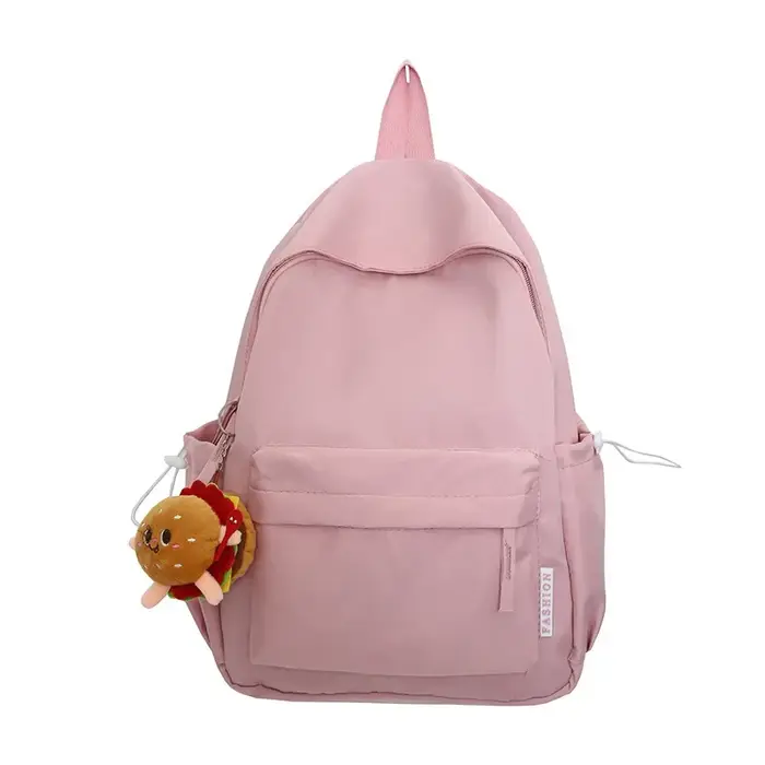 Cartable de mode pour adolescents imperméable à l'eau en Nylon filles sac à dos mignon femmes sac à dos pour ordinateur portable sac de voyage noir rose Bookbag unisexe