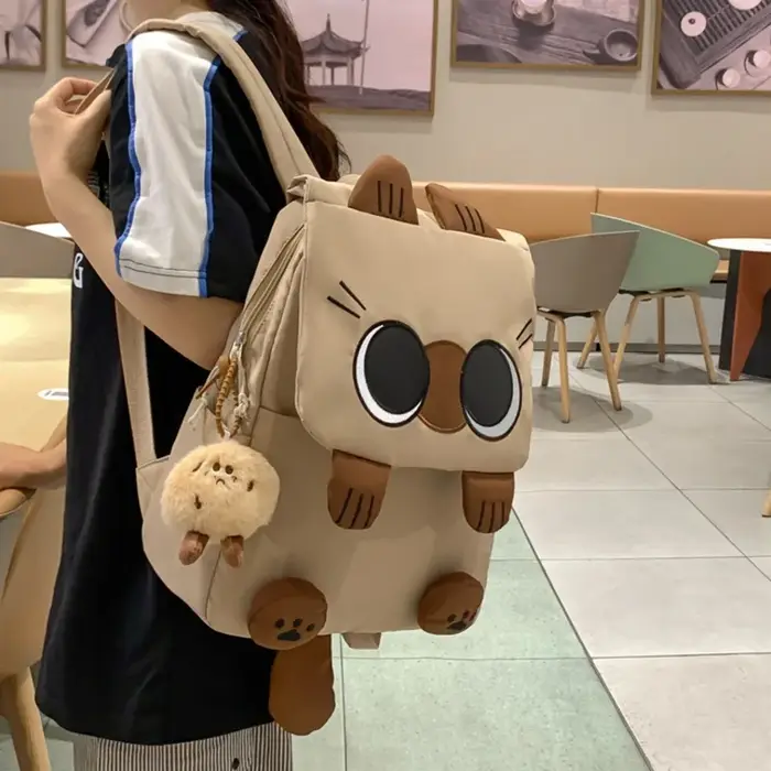 Sac à dos chat siamois pour étudiant