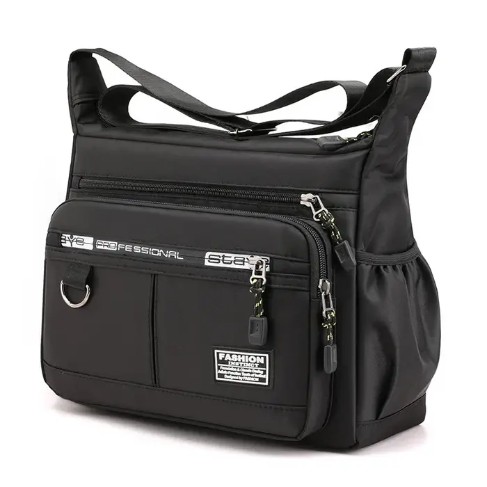 Sac à bandoulière Oxford de luxe pour homme, grande capacité, décontracté, avec poches multiples, sa