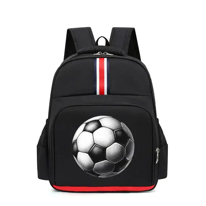 Sac à dos pour garçons et filles de la maternelle, cartable à bandoulière imprimé de Football, aquar