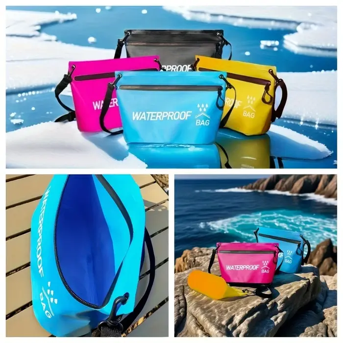 Sac étanche 5L, sac de transport durable avec fermeture éclair