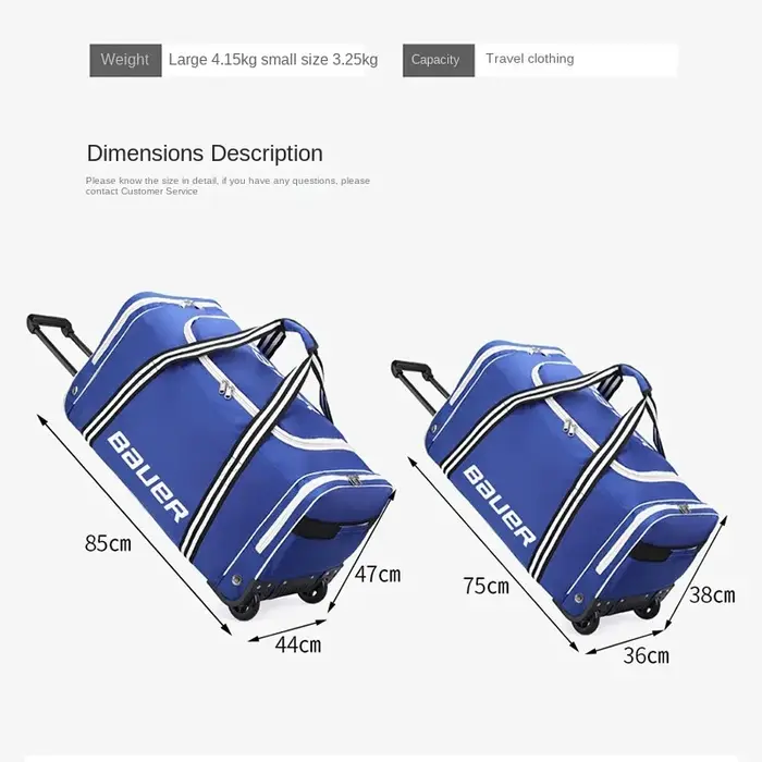 Sac à roulettes Oxford imperméable de grande capacité