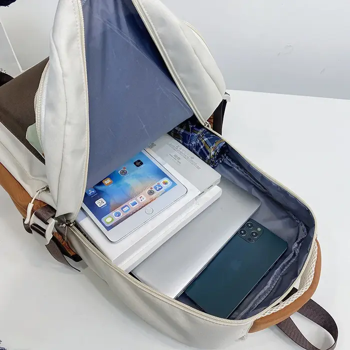Sac à dos de luxe de grande capacité pour collégiens