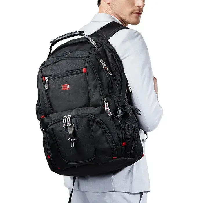 Sac à dos pour ordinateur portable de 17 pouces, multifonctionnel, durable, avec port de charge USB,