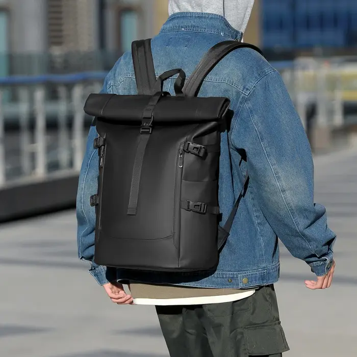 Sac à dos d'extérieur à roulettes étanche pour hommes sac à dos décontracté à la mode Durable sac à dos de voyage de grande capacité